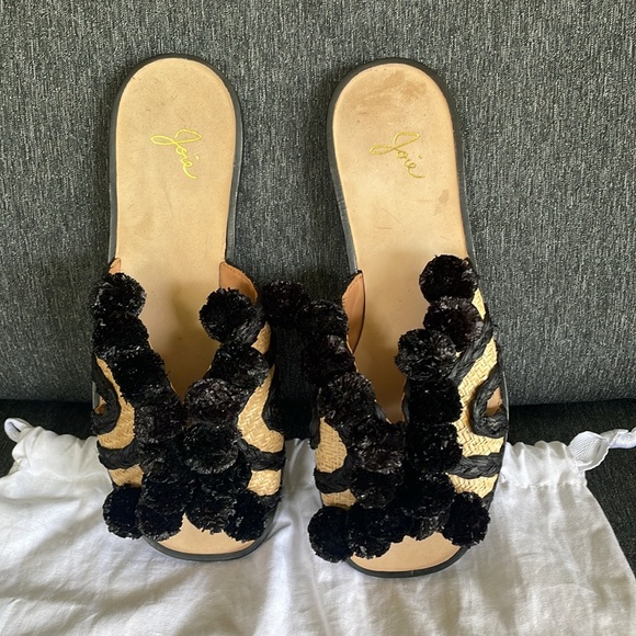 Joie flats sandals sliders EU 36 US 5,5/6 straw  cruise palm beach - Picture 4 of 7